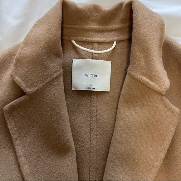Wilfred Julien oversized wool and cashmere blend coat in Camel size small - Picture 2 of 16